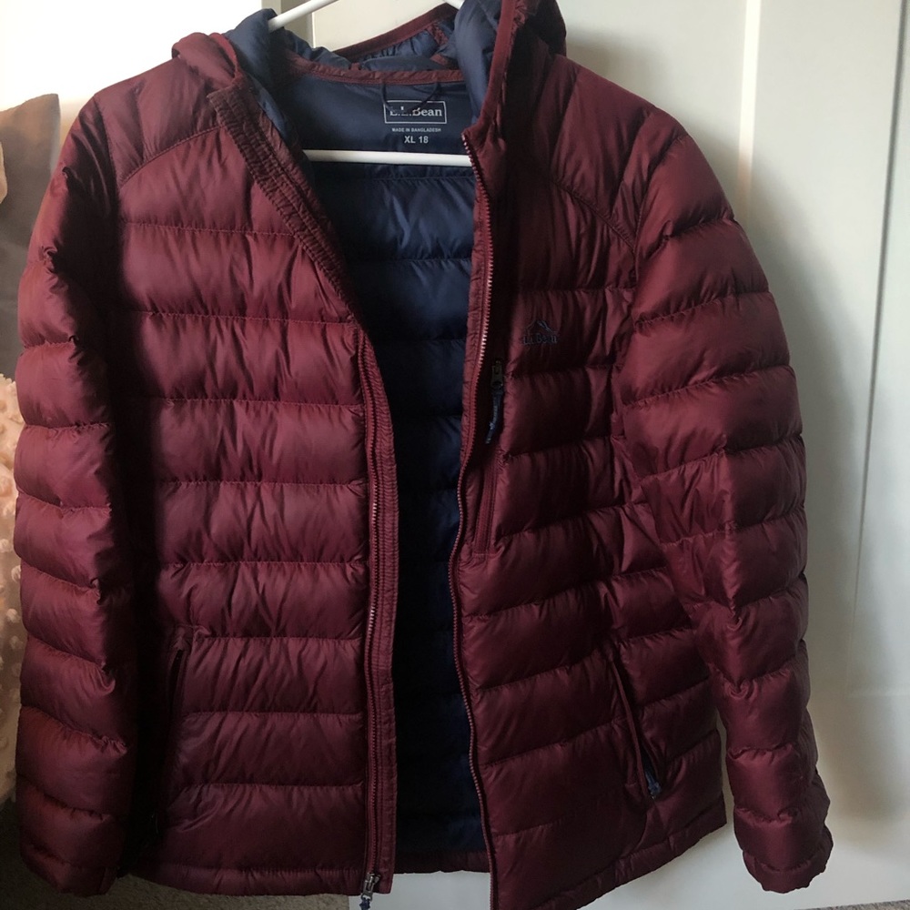 LL Bean Hooded Puffer Jacket